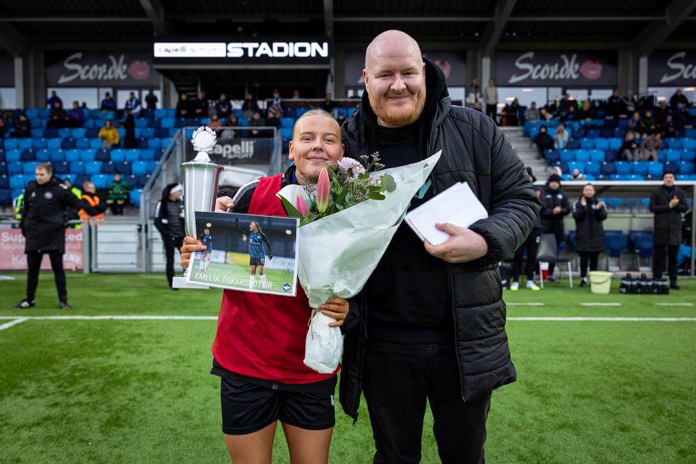 Emelía Óskarsdóttir er Årets Talent i HB Køge Women 2025 HB Køge